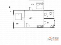 吉祥街2室1厅1卫65㎡户型图