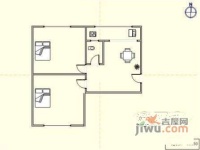 新辰里2室1厅1卫60㎡户型图