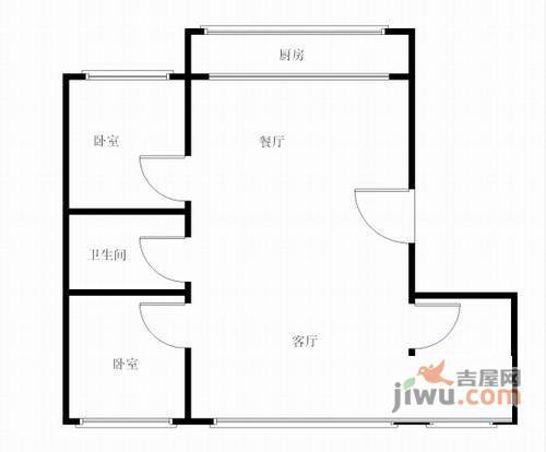 齐化家园3室2厅1卫130㎡户型图