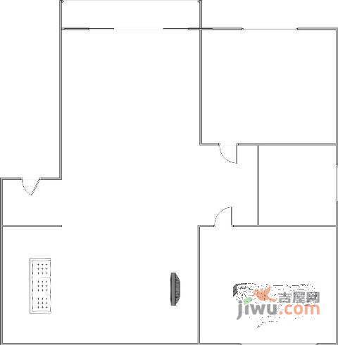 官厅公寓3室2厅1卫170㎡户型图