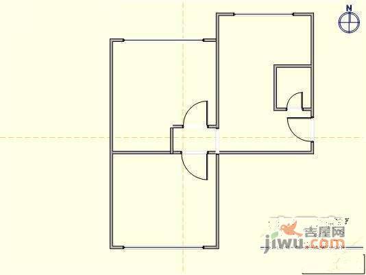 迎春小区2室1厅1卫54㎡户型图