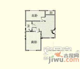 顺发小区2室1厅1卫74㎡户型图