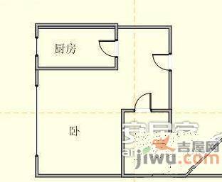 古耕50001室1厅1卫80㎡户型图