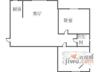 柳岸人家2室2厅1卫94㎡户型图