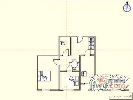 大连新华小区2室1厅1卫户型图