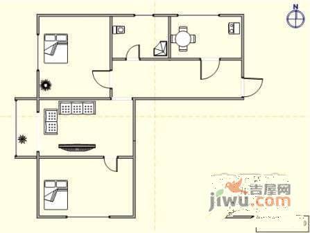 大连新华小区2室1厅1卫户型图