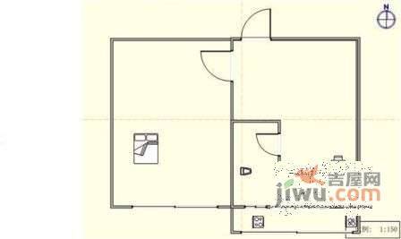 大连新华小区1室1厅1卫户型图