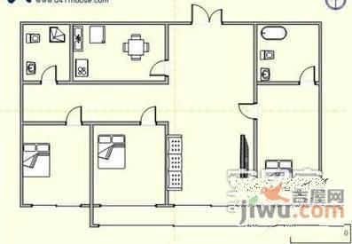 曼哈顿大厦3室2厅2卫160㎡户型图