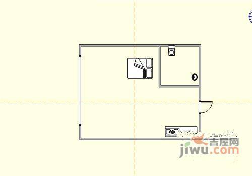 新东方公寓1室0厅1卫36㎡户型图