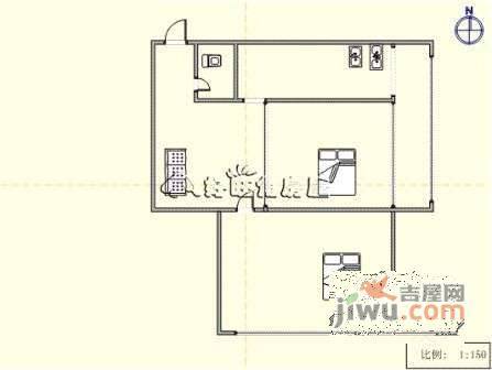 湖畔小区2室1厅1卫84㎡户型图