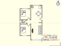 长春花园2室2厅1卫105㎡户型图