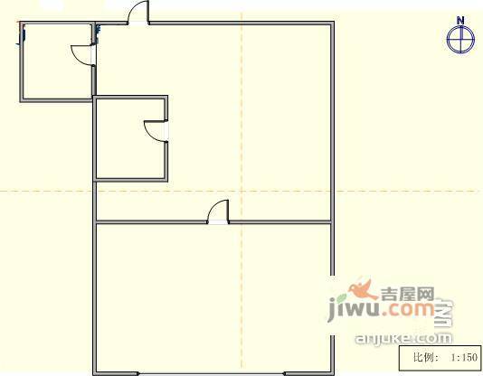 大连中央公馆2室1厅1卫74㎡户型图