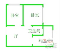 恒达小区2室1厅1卫111㎡户型图