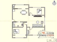 天都花园3室2厅1卫128㎡户型图