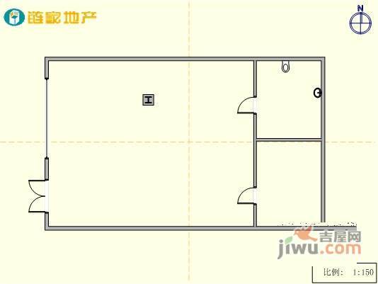 三八广场1室1厅1卫1000㎡户型图