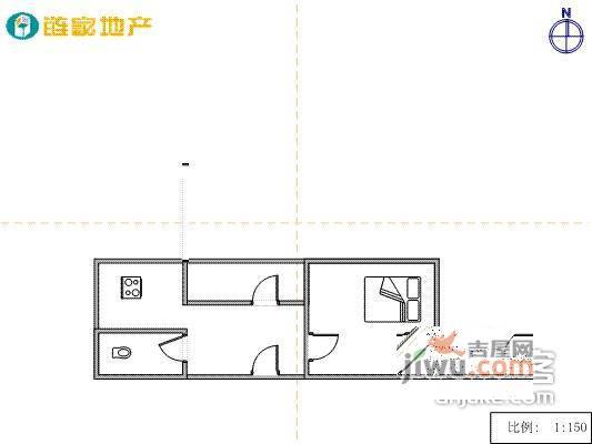 三八广场1室1厅1卫1000㎡户型图