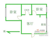 金都嘉园2室1厅1卫69㎡户型图