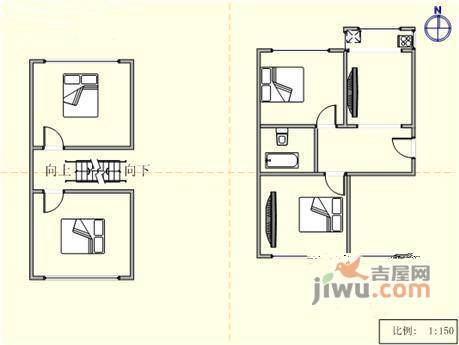 凌秀小区4室2厅1卫100㎡户型图