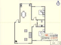 杏花碧浪园小区2室2厅1卫135㎡户型图