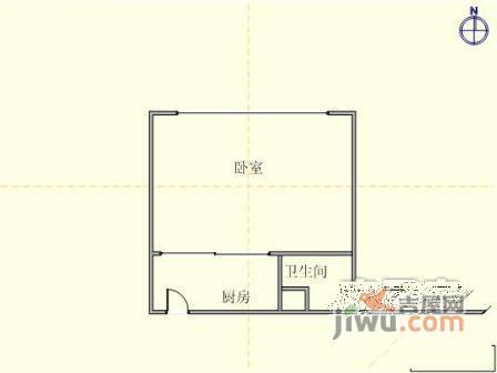 城市公元1室0厅1卫43㎡户型图