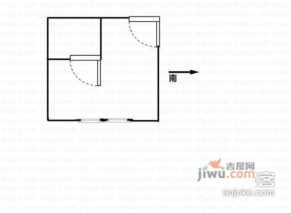 城市公元1室0厅1卫43㎡户型图