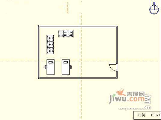 罗斯福国际大厦1室1厅1卫64㎡户型图