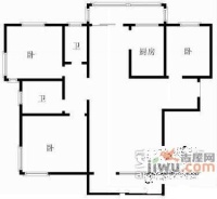 帝柏湾3室2厅1卫173㎡户型图