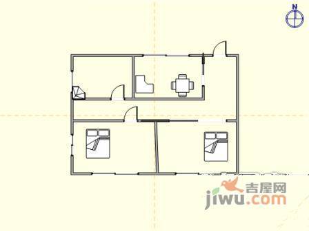 高城花园2室1厅1卫101㎡户型图