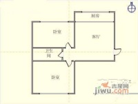 锦泉中园2室1厅1卫76㎡户型图