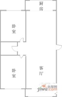 万泰花园2室2厅1卫100㎡户型图