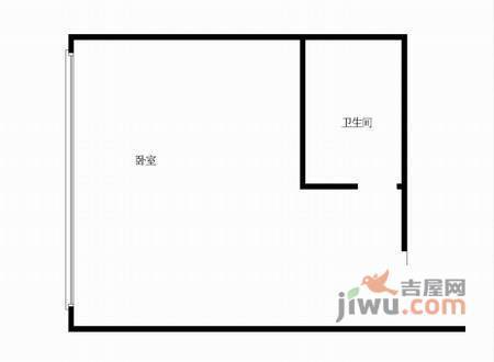 花样年华1室0厅1卫52㎡户型图