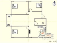 天泉山庄3室2厅1卫136㎡户型图