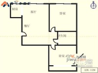 华锦铭苑2室1厅1卫90㎡户型图