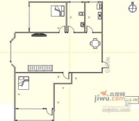 水畔香谷2室2厅1卫93㎡户型图