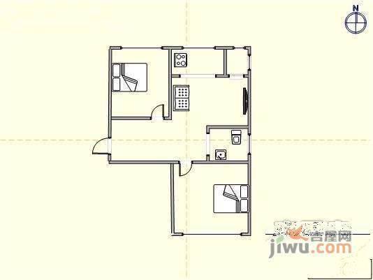 福典人家2室1厅1卫73㎡户型图