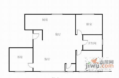 泉水人家幸福里3室2厅1卫220㎡户型图