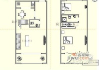 富士庄园2室2厅2卫110㎡户型图