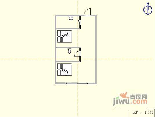 恒祥园1室1厅1卫73㎡户型图