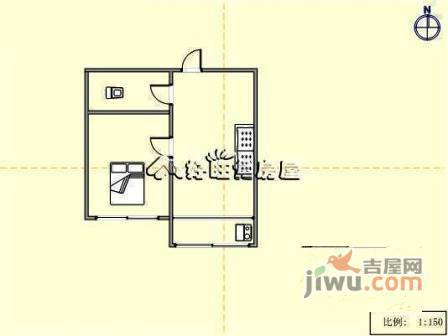 福山居1室1厅1卫49㎡户型图