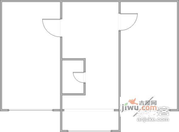 春柳2室1厅1卫55㎡户型图