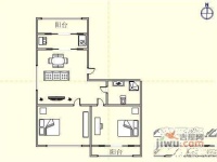 兴达花园2室2厅1卫116㎡户型图