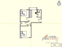 泊林阳光2室2厅1卫83㎡户型图