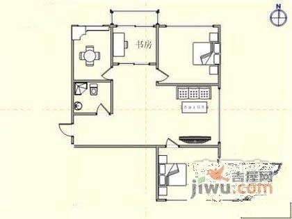 北欧假日3室2厅1卫130㎡户型图