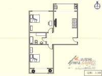 泡崖书香府第2室1厅1卫78㎡户型图