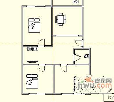 黑石礁散盘3室1厅1卫98㎡户型图