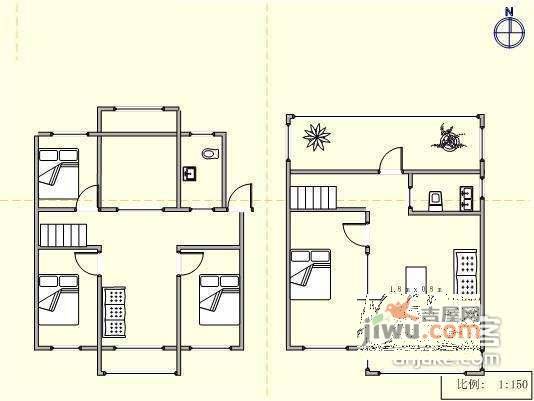 新华同仁轩4室2厅2卫145㎡户型图