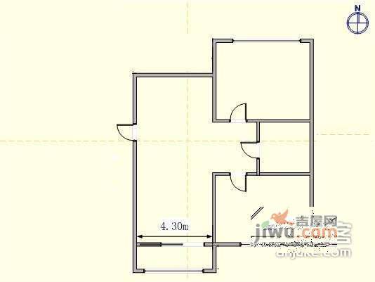 金三角散盘2室2厅1卫108㎡户型图