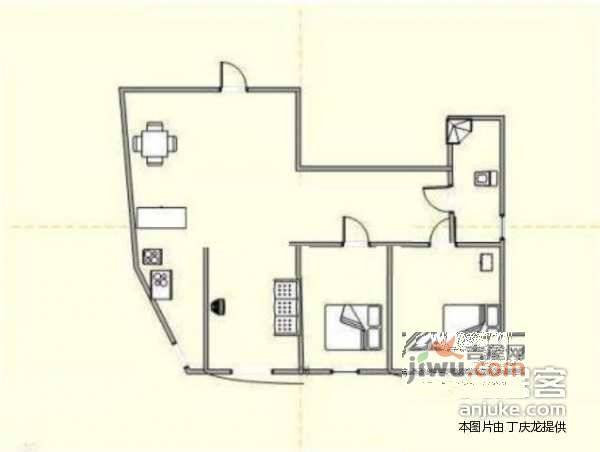 众益阳光海岸2室2厅1卫92㎡户型图