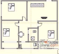 锦江园3室1厅1卫101㎡户型图