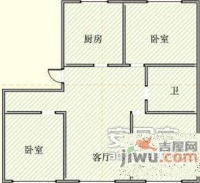 锦华北园3室2厅1卫135㎡户型图